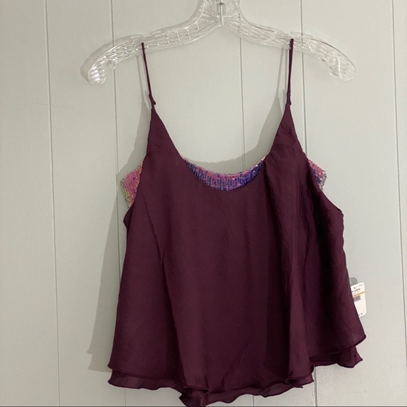 Free People Turn It On  Vetiver Bloom Camisole - Picture 4 of 7